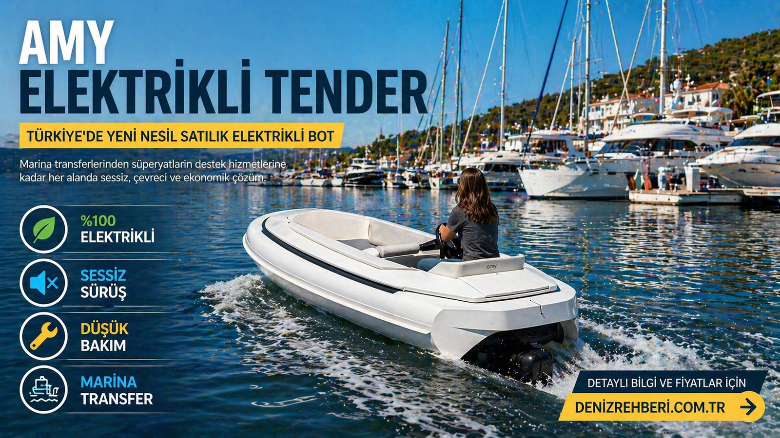 AMY Elektrikli Tender Türkiye’de: Marina ve Yat Sahipleri İçin Yeni Nesil Alternatif